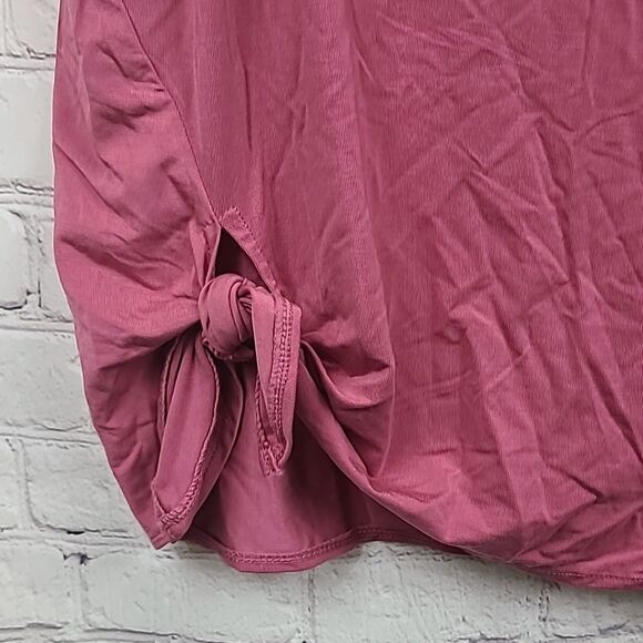Fabletics Martha SL Tunic Terracotta Pink Sleeveless Side Tie Size Small Workout - Picture 6 of 9